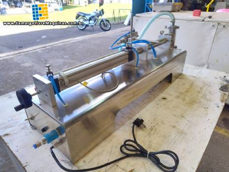 Envasadora em inox de bancada para lquidos 10 a 250 ml