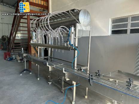 Envasadora para 500 ml at� 5 litros 12 bicos em inox
