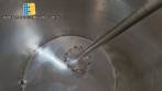 Tanque misturador encamisado em inox eltrico com hlice centrifuga tipo Cowles