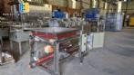 Rosca alimentadora transportadora helicoidal inclinada com silo receptor em inox Maqinox