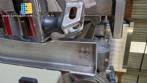 Rosca alimentadora transportadora helicoidal inclinada com silo receptor em inox Maqinox