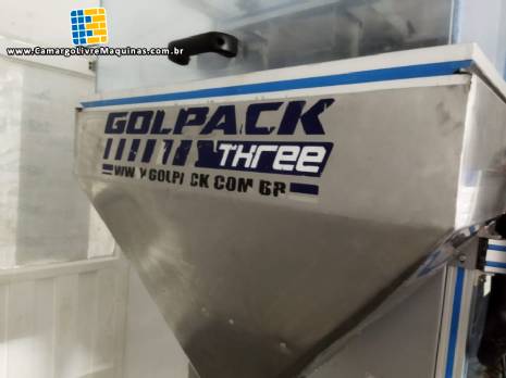 Dosadora pesadora em inox de gr�os e p�s Golpack