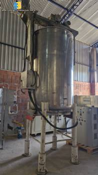 Tanque encamisado em a�o inox com aquecimento a resist�ncias 1800 litros