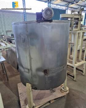 Tanque de derretimento de chocolate em a�o inox encamisado