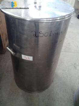 Tanque em ao inox para 250 L