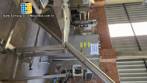 Rosca alimentadora transportadora helicoidal inclinada com silo receptor em ao inox
