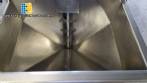 Rosca alimentadora transportadora helicoidal inclinada com silo receptor em ao inox