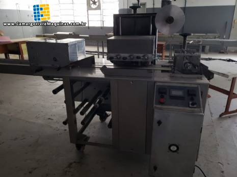 Embaladora flow pack invertida termo encolh�vel