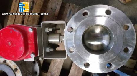 V�lvulas com atuadores pneum�ticos Flow Tek Bray