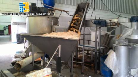 Linha continua para produ��o de batatas fritas Incalfer