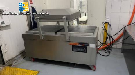 Seladora embaladora em inox � v�cuo com c�mara dupla Selovac