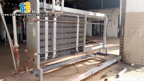 Pasteurizador de placas em a�o inox Alfa Laval CLIP 8-RM