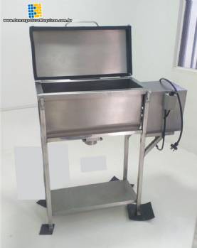 Misturador ribbon blender em inox para p�s 50 litros