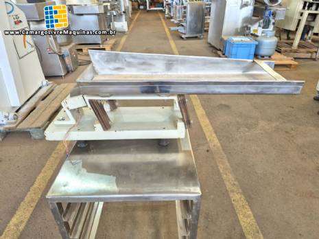 Calha vibrat�ria para balan�a multicabe�as