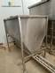 Silo de armazenamento ensacadeira em inox com rosca transportadora sada 1000 litros