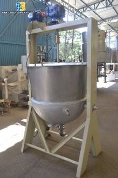 Tacho em inox a vapor 500 L