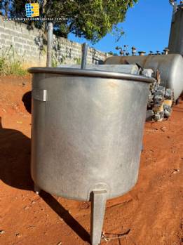 Tanque misturador em a�o inox Zegla 500 litros