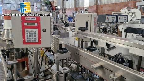 Rotuladora automtica cabeote duplo rtulos auto adesivo Prolabel