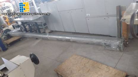 Duas roscas transportadoras em a�o inox com 5 metros