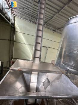 Elevador posicionador alimentador girafa em aço inox de tampas IMSB Elevador posicionador alimentador girafa em aço inox de tampas IMSB