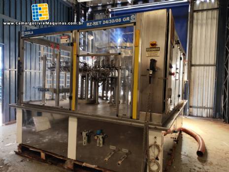 Envasadora rotativa com rinser rosqueadora tribloco Zegla Envasadora rotativa com rinser rosqueadora tribloco Zegla