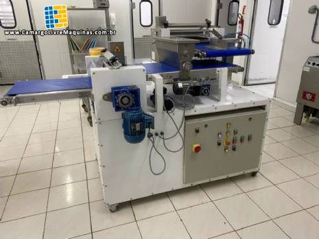 Linha de massa de pizza pães panificação boleadora cônica laminadora forno contínuo FIMAK, Líder Indústria Mecânica, Gás Service Industrial Linha de massa de pizza pães panificação boleadora cônica laminadora forno contínuo FIMAK, Líder Indústria Mecânica, Gás Service Industrial