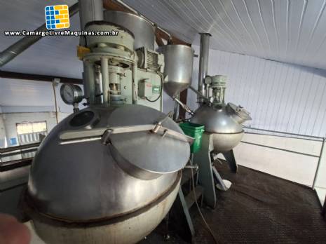 Linha para fabricação de doces cremosos, pastosos, geleias, balas duras e macias Mecamau Linha para fabricação de doces cremosos, pastosos, geleias, balas duras e macias Mecamau
