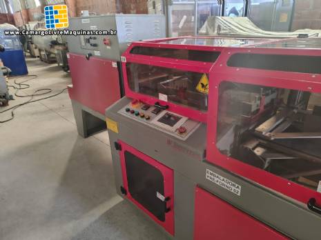 Seladora em L automática com túnel de encolhimento shrink Sunnyvale LA-6000CS Seladora em L automática com túnel de encolhimento shrink Sunnyvale LA-6000CS